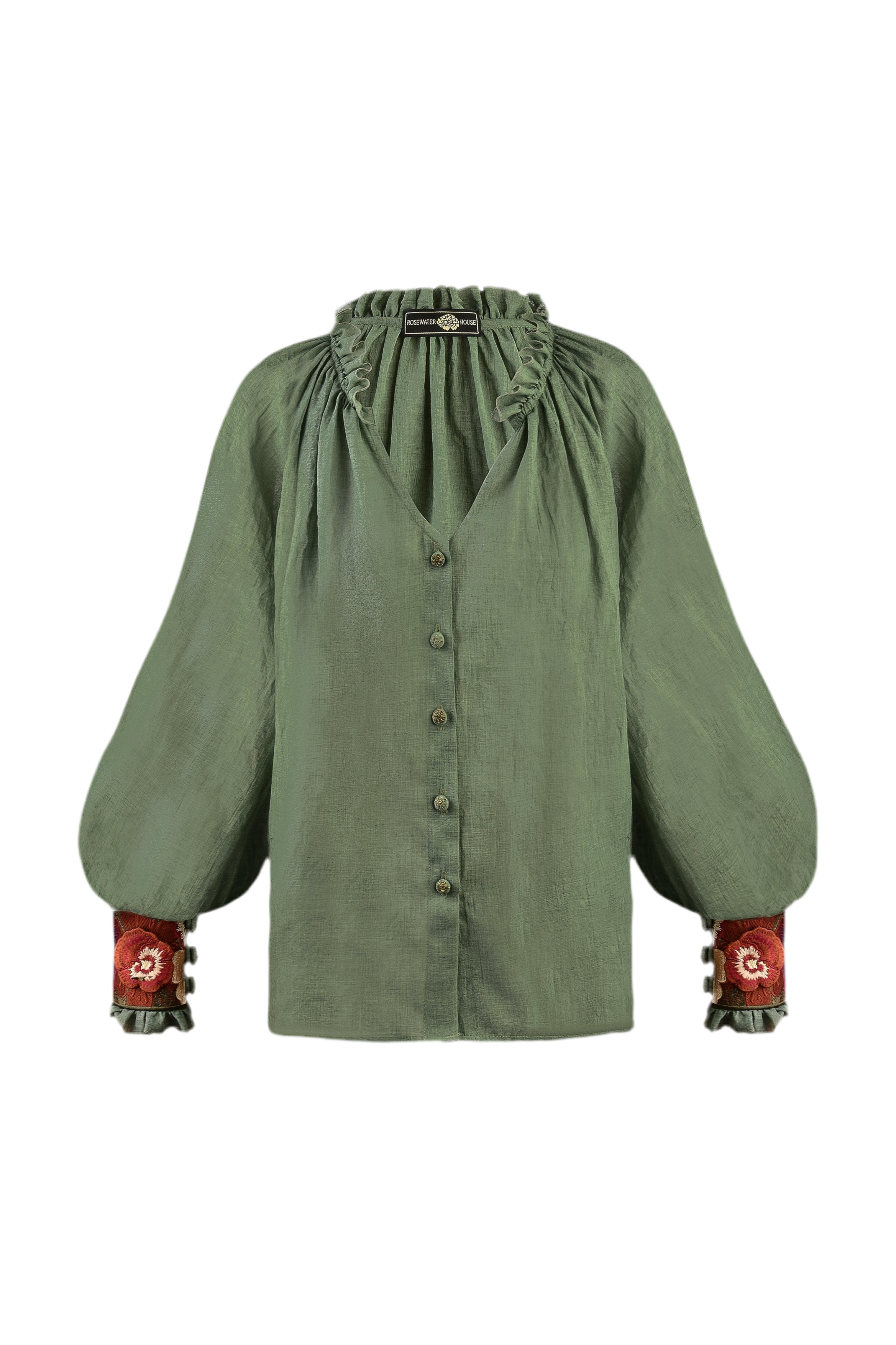 Pansy Blouse - Green by RosewaterHouse