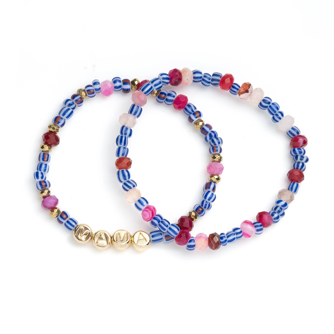 Gemstone Mama Bracelet Set by Akola