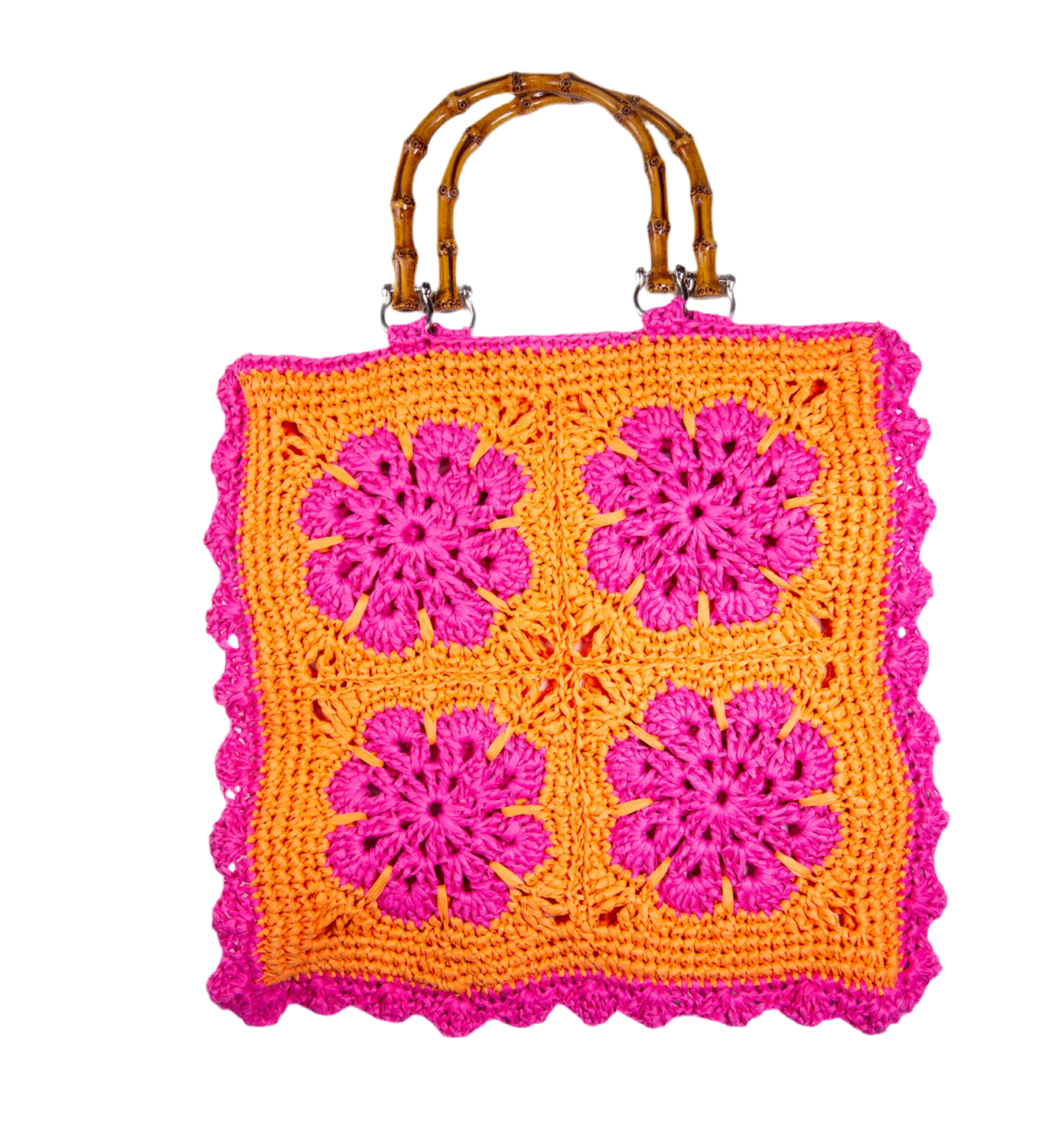 Flower Raffia Bag by Cashfana