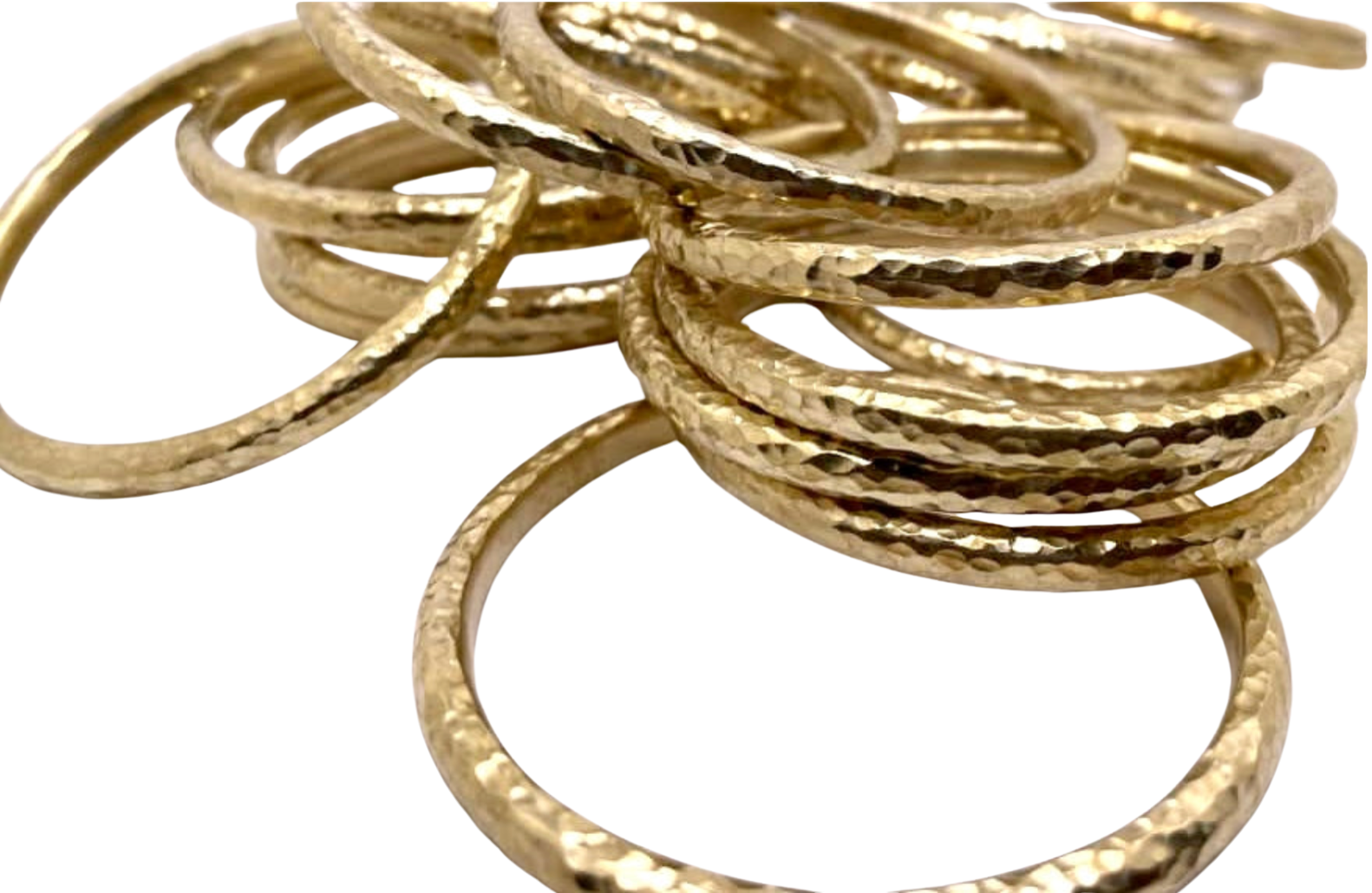Hammered Brass Bangle by Akola