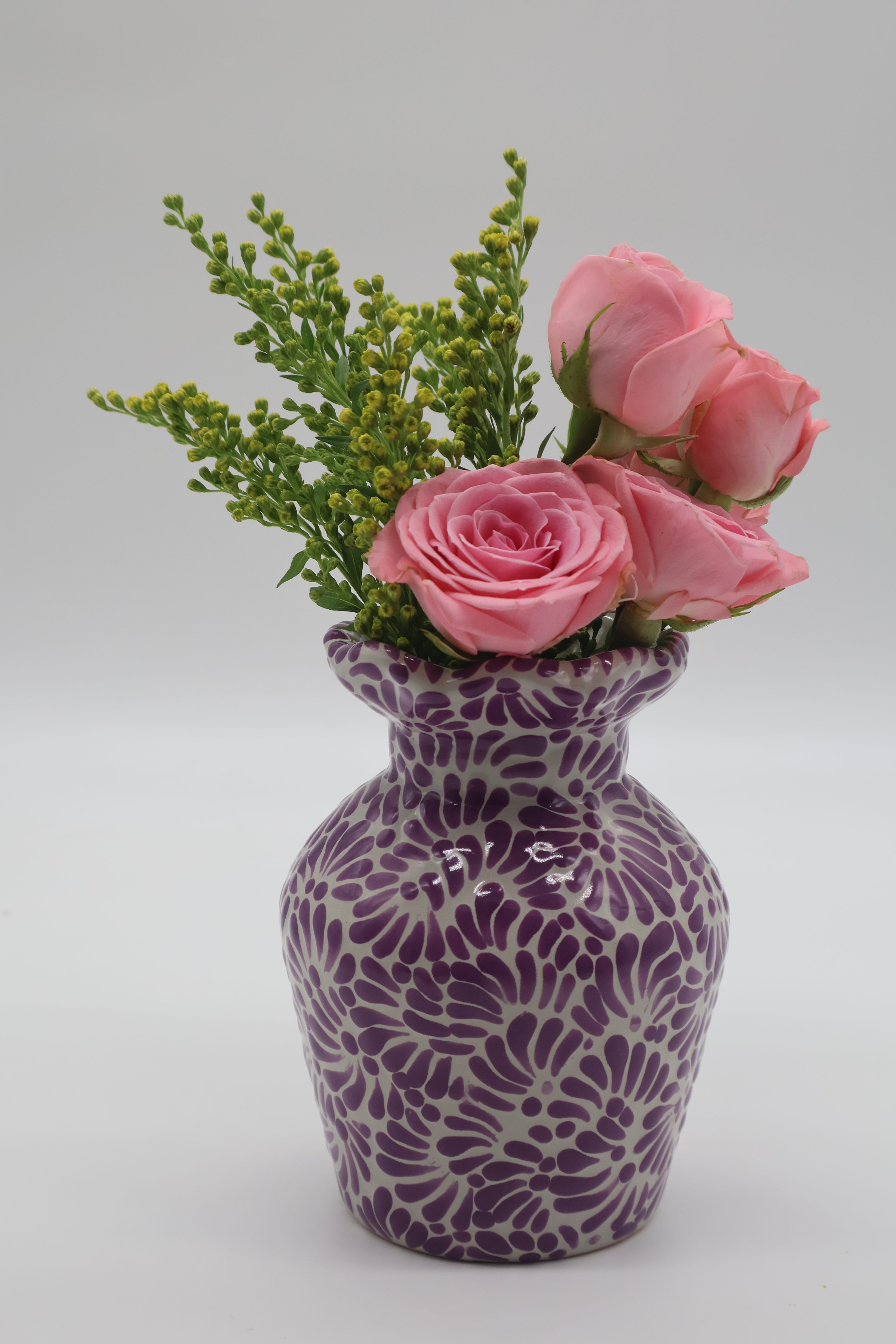 Colorful Talavera Wave Vase by Agave