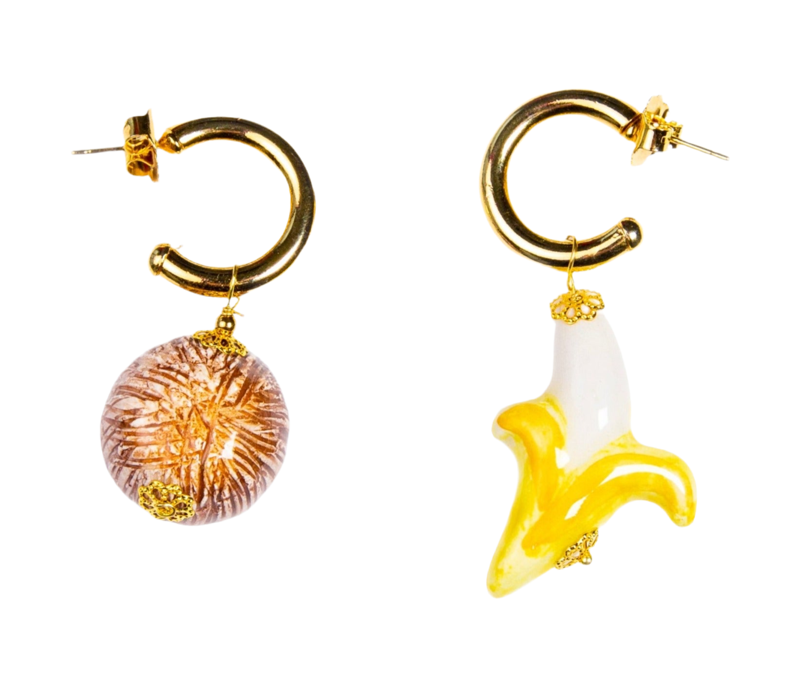 Banacoco Long Ceramic Earrings by Cashfana