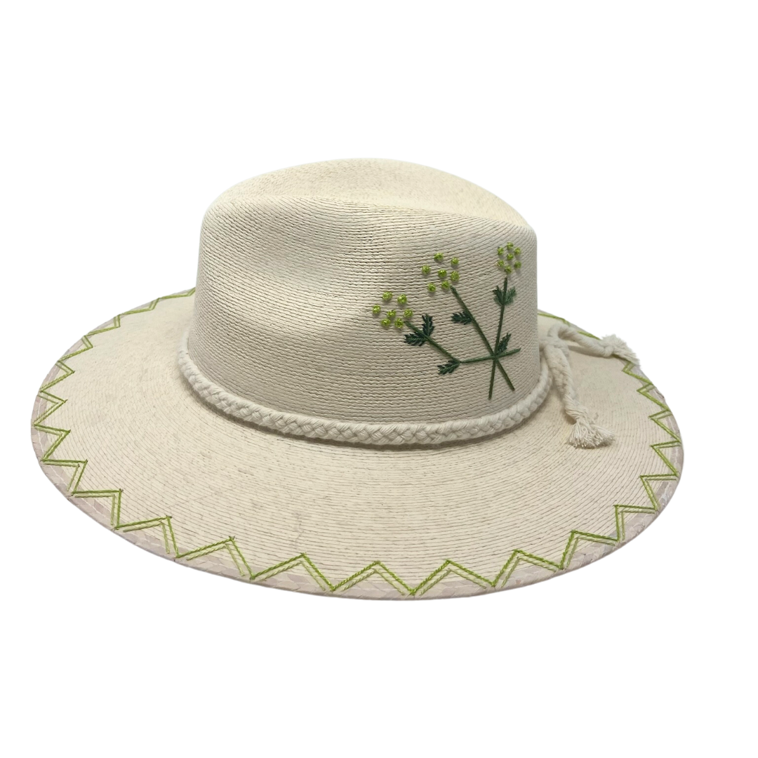 Exclusive Verde Flores Hat by Corazon Playero - Preorder