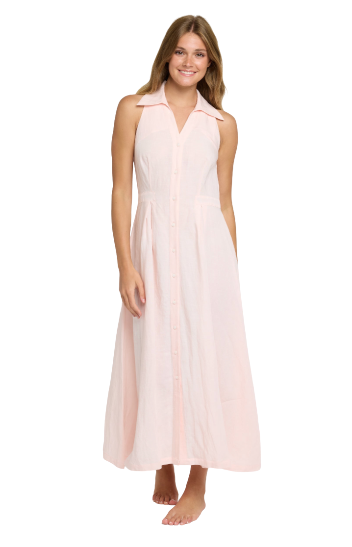 Stacia Halter Midi Dress by Hermoza