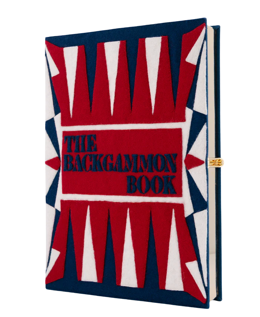 Backgammon (Red) Giant Board Game Book Clutch by Olympia Le Tan