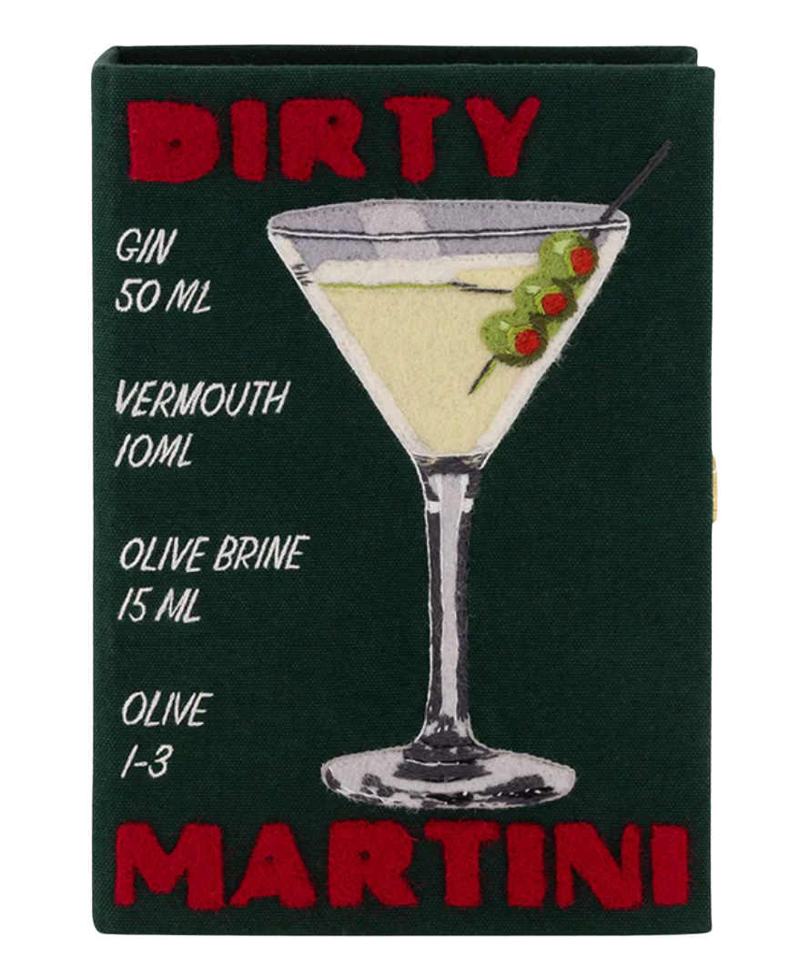 Dirty Martini Book Clutch by Olympia Le Tan