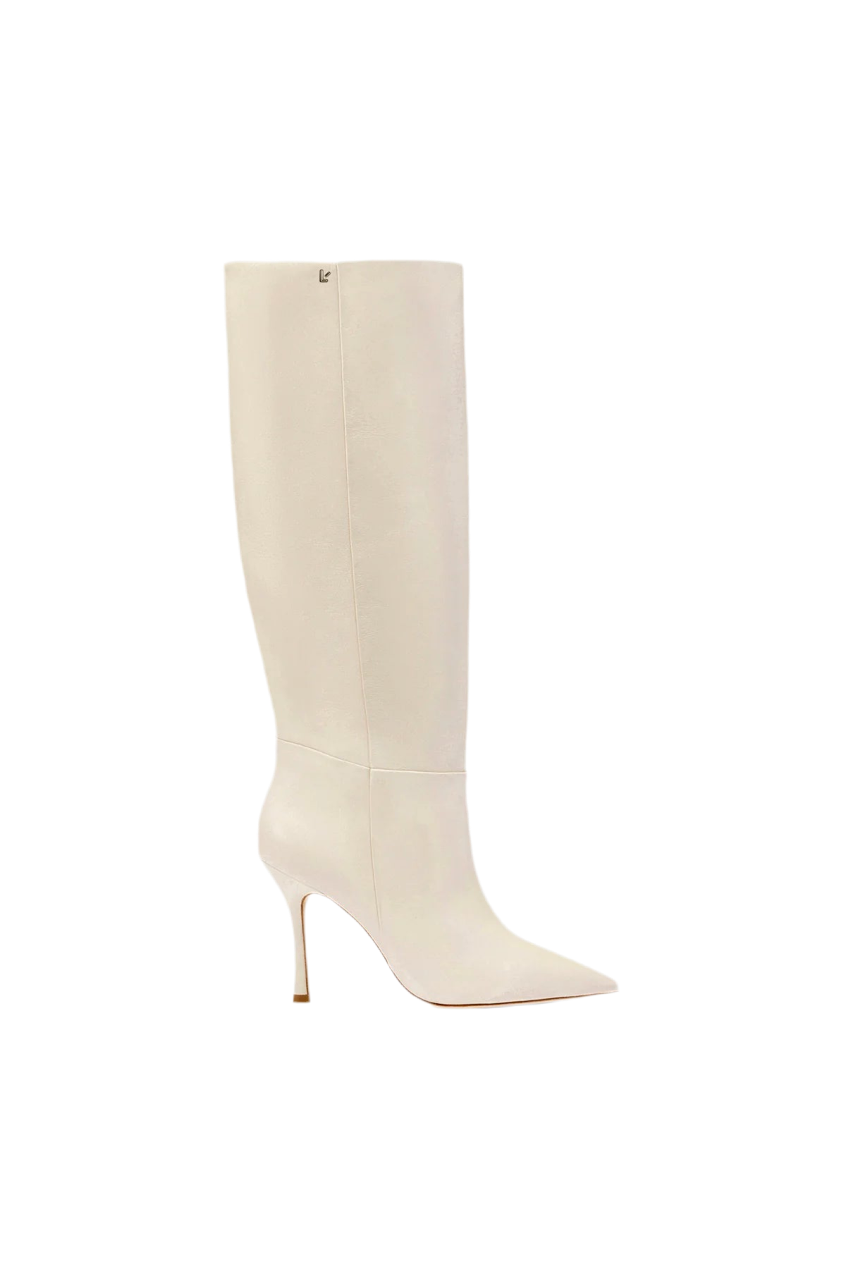 Kate Boot In Ivory Leather by Larroudé