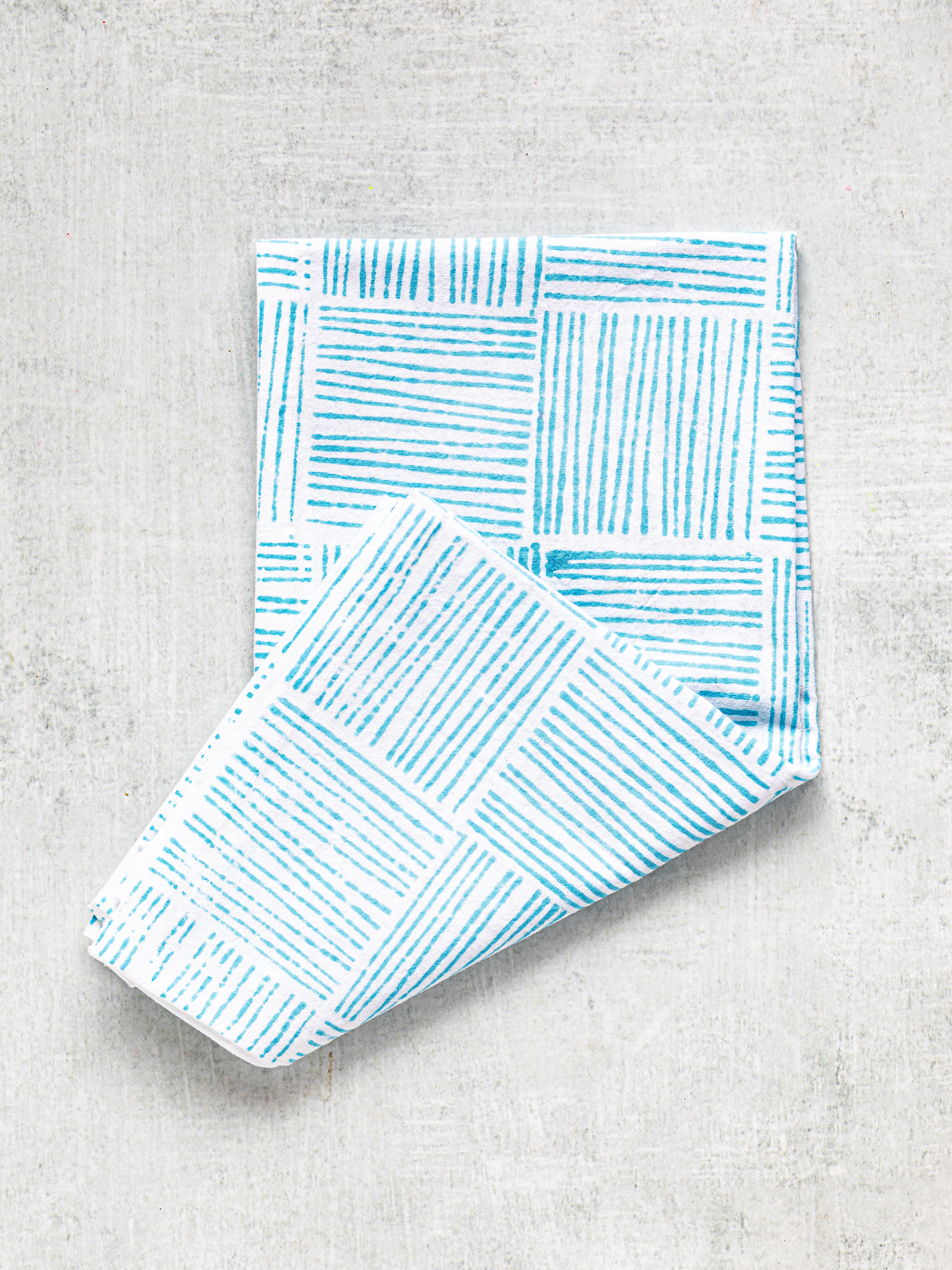 Tea Towel - Striped, Saltwater by Mended