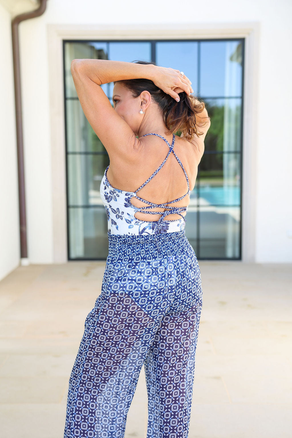 Deanna High-waisted Pants Cover-up by Hermoza