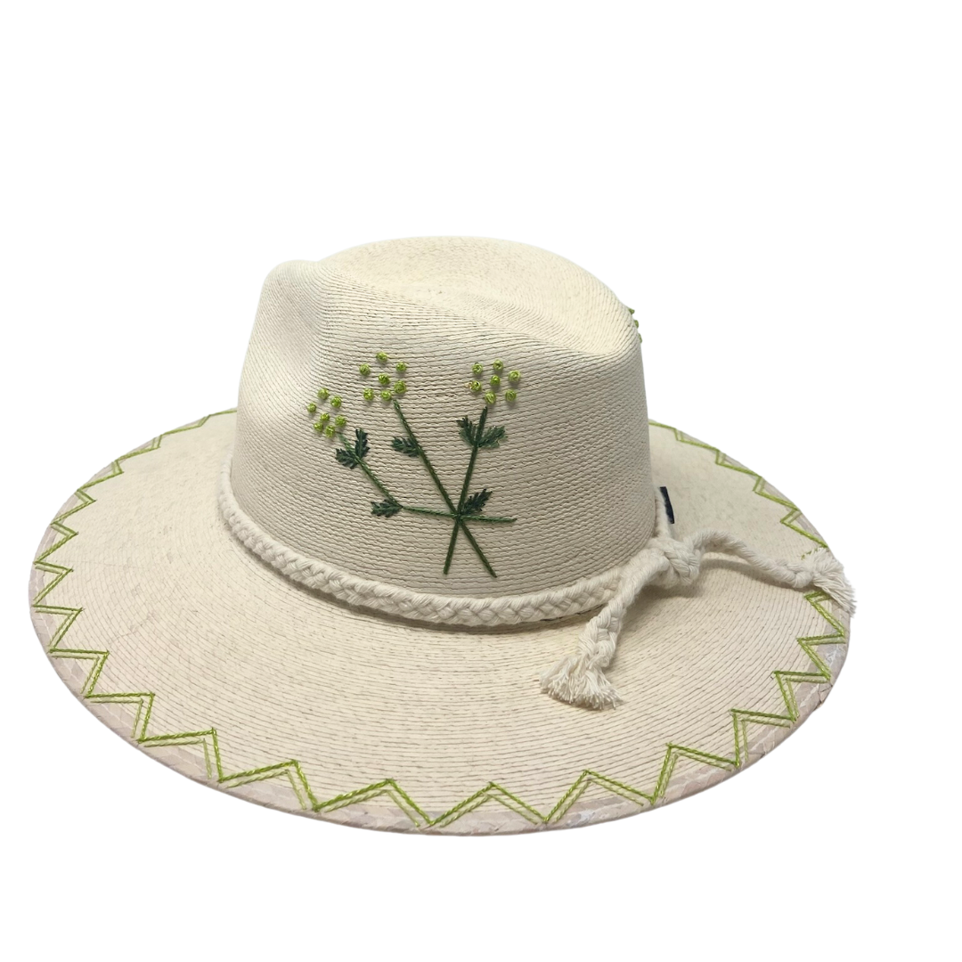 Exclusive Verde Flores Hat by Corazon Playero - Preorder