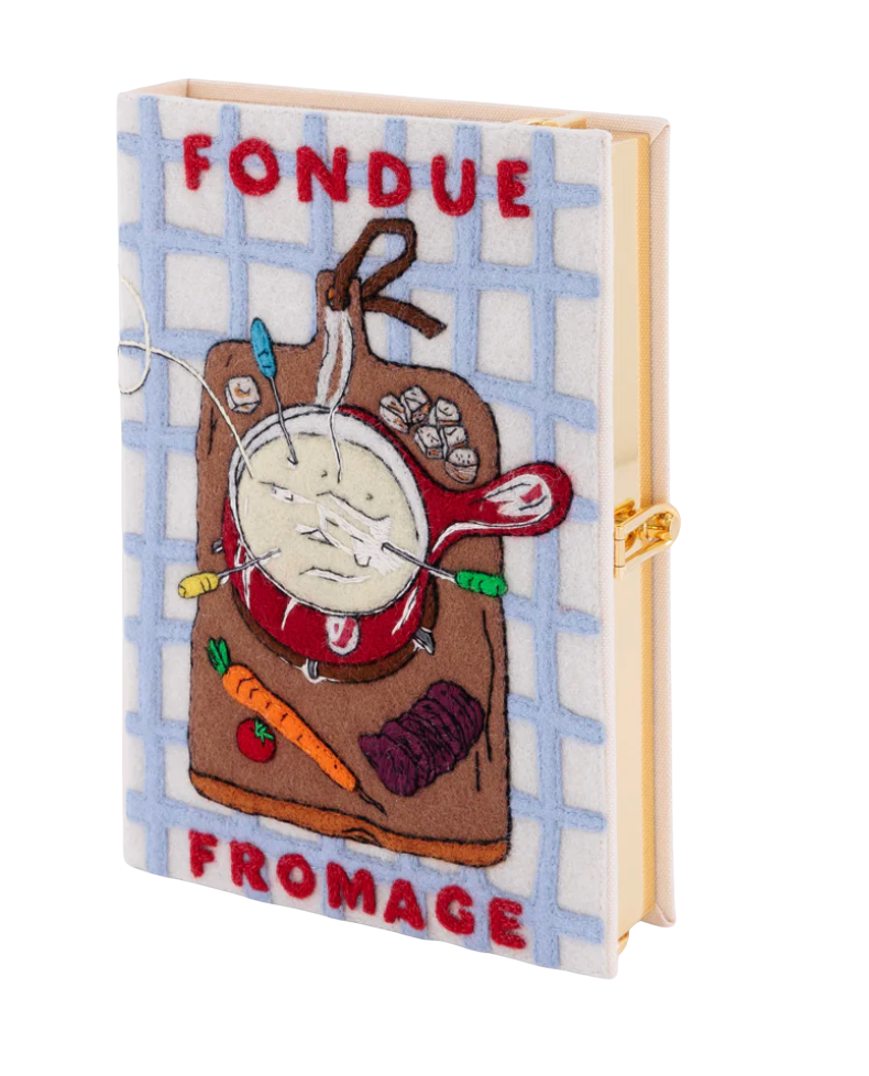 Fondue Fromage (Strapped) Book Clutch by Olympia Le Tan