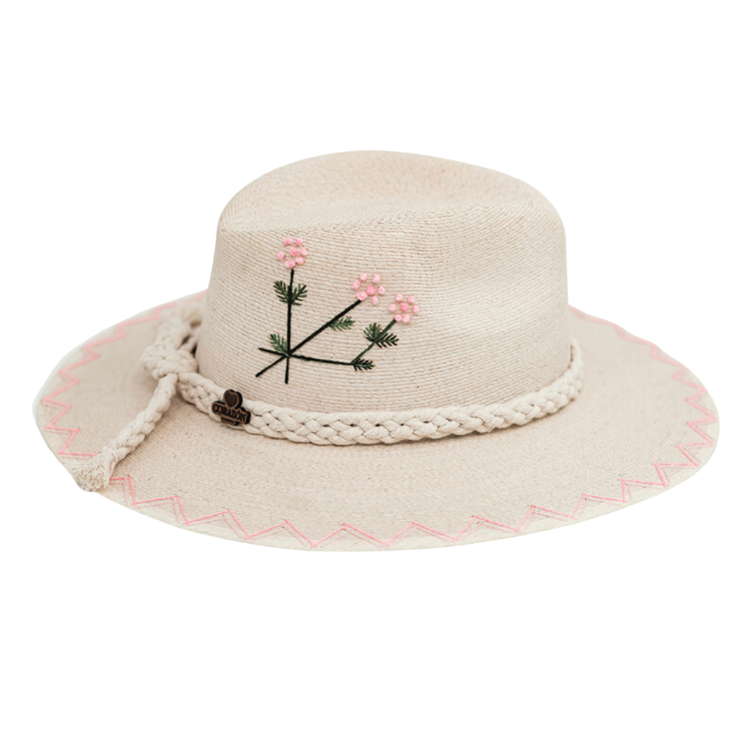 Exclusive Rosada Flores Hat by Corazon Playero