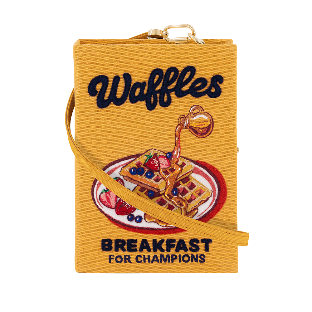 Waffles Strapped Book Clutch by Olympia Le Tan
