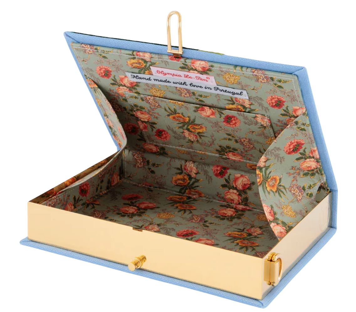 Bordeaux Strapped Book Clutch by Olympia Le Tan