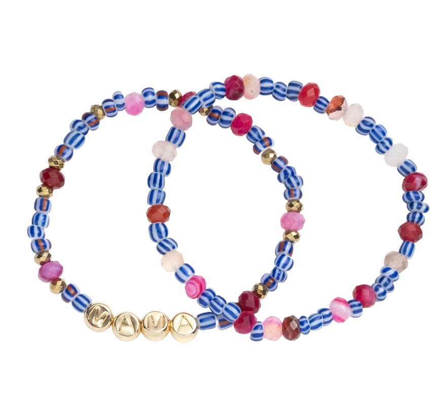 Gemstone Mama Bracelet Set by Akola