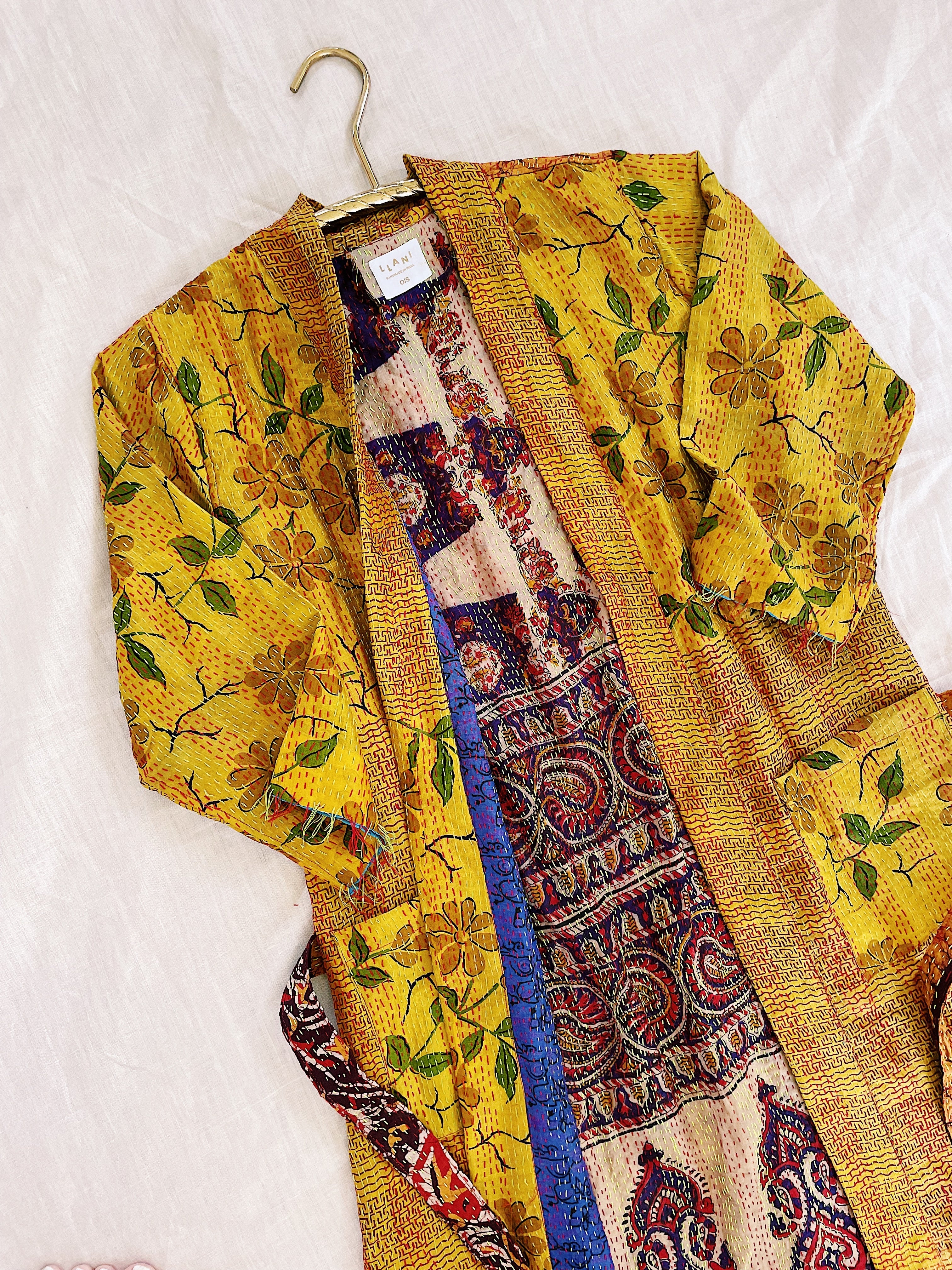 Silk Kantha Duster by Llani