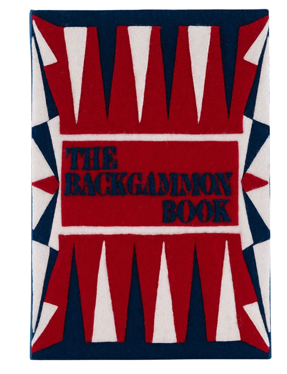 Backgammon (Red) Giant Board Game Book Clutch by Olympia Le Tan