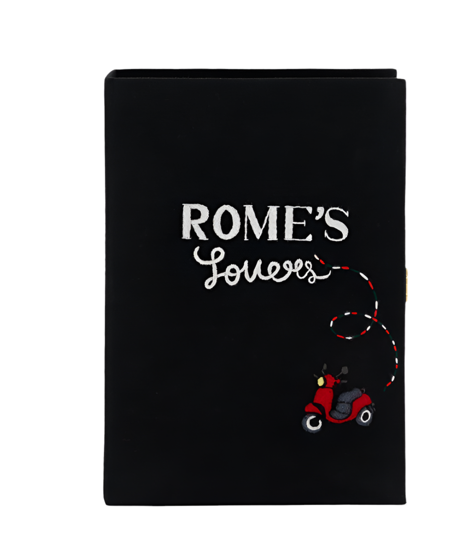 Rome's Lover's Book Clutch by Olympia Le Tan