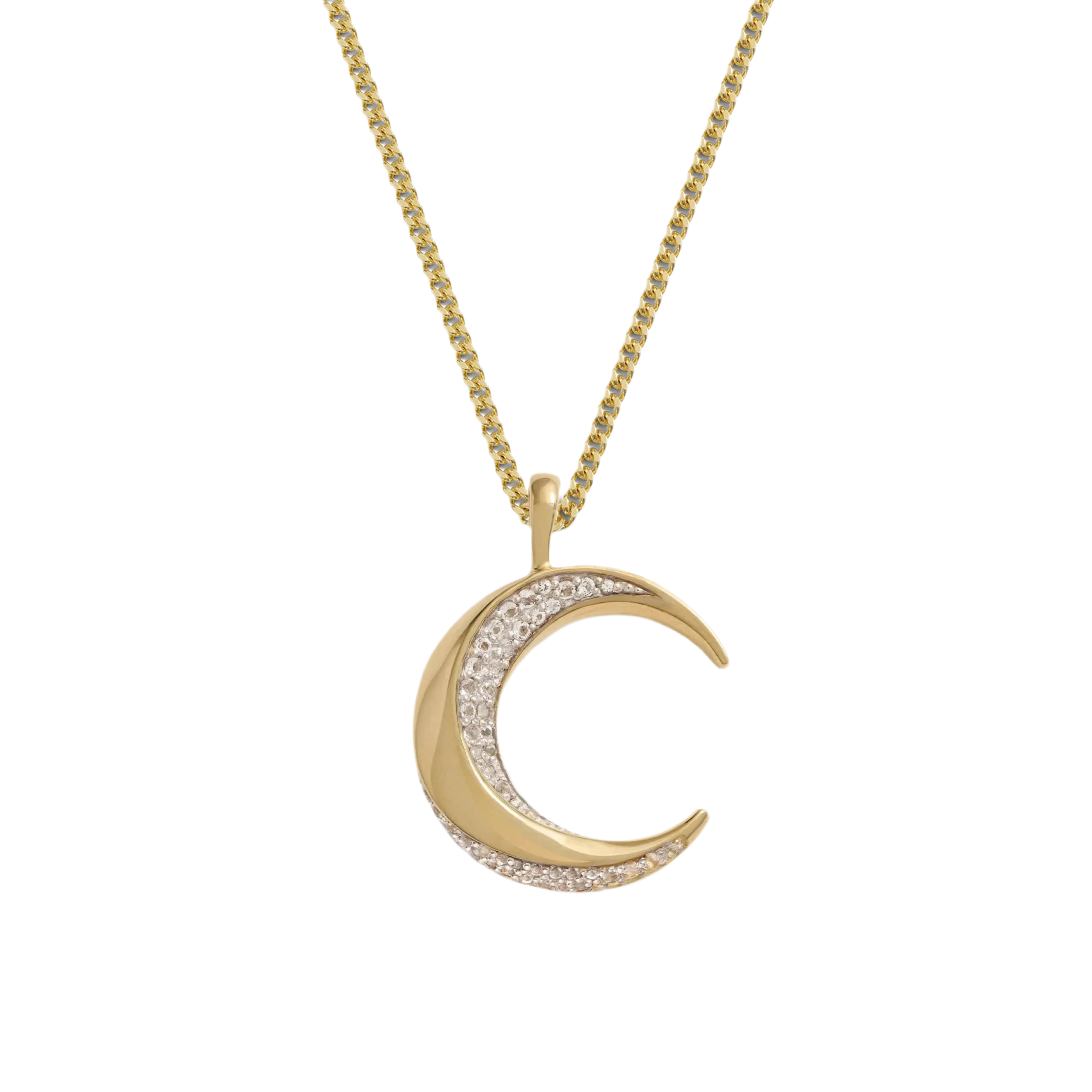 Twisted Moon Necklace by Awe Inspired