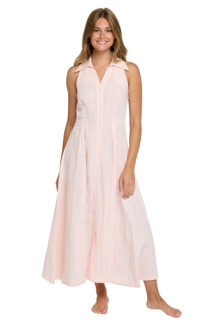 Stacia Halter Midi Dress by Hermoza