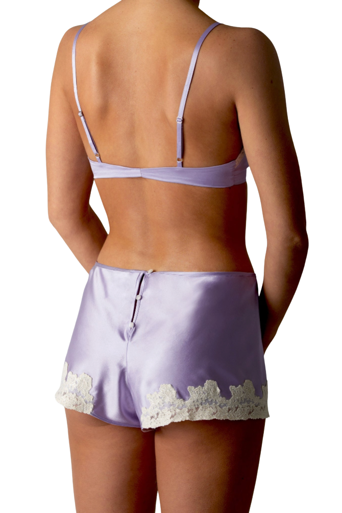 Bella Scalloped Lace Bralette - Lavender by Miguelina