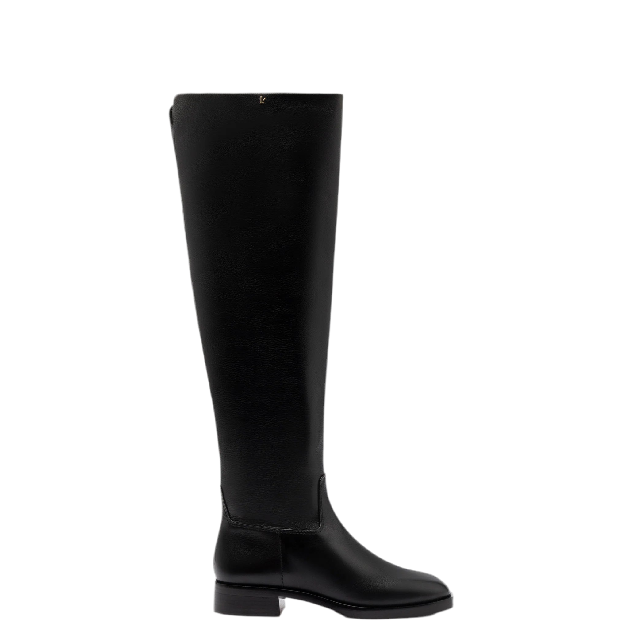 Anne Hi Boot In Black Leather by Larroudé