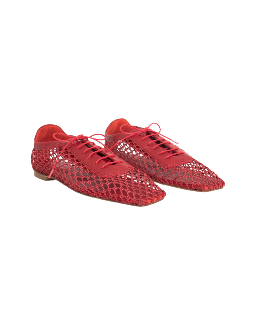 Antonia Red Mesh by Andrea Gomez