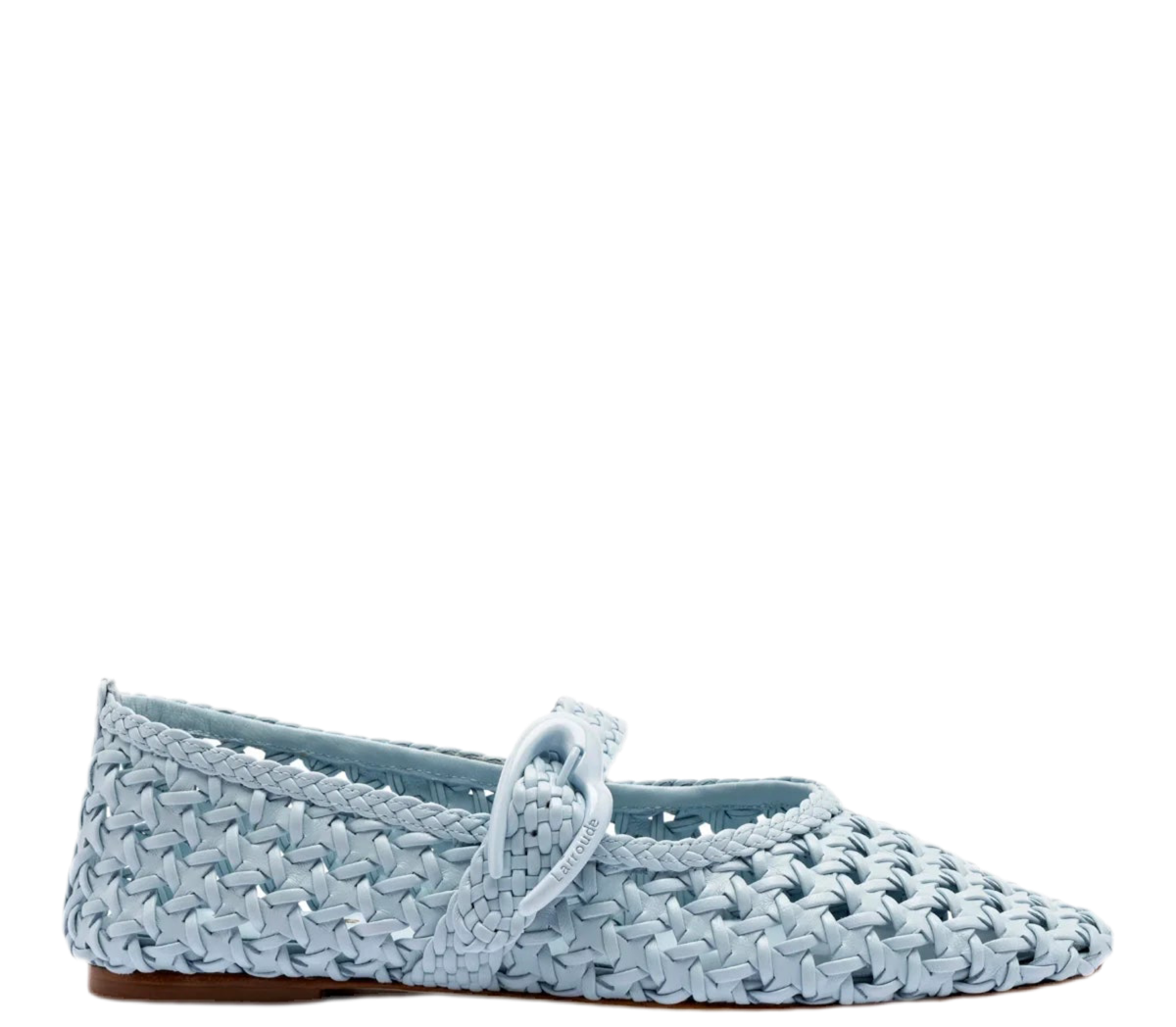Verona Macrame Ballet Flat In Maya Leather by Larroudé