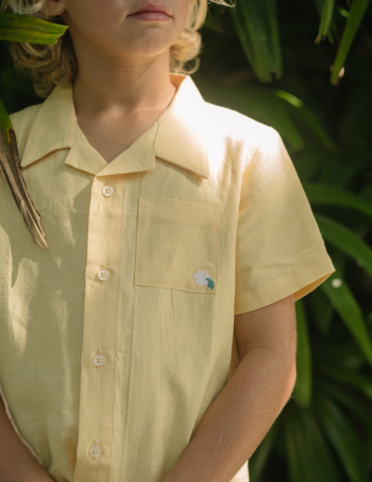 Fanm Mon x Minnow Boy's Linen Shirt by Fanm Mon