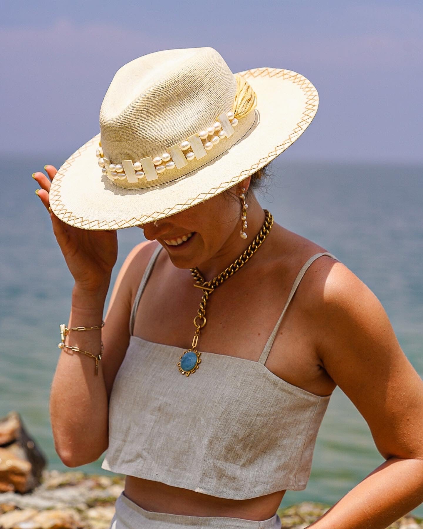 The Pearl of Africa Hat Band by Akola - Web Exclusive