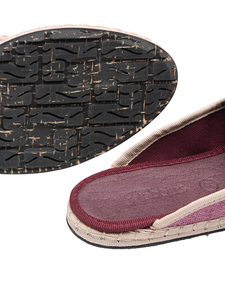 Bruna Linen Slide - Plum by Flabelus