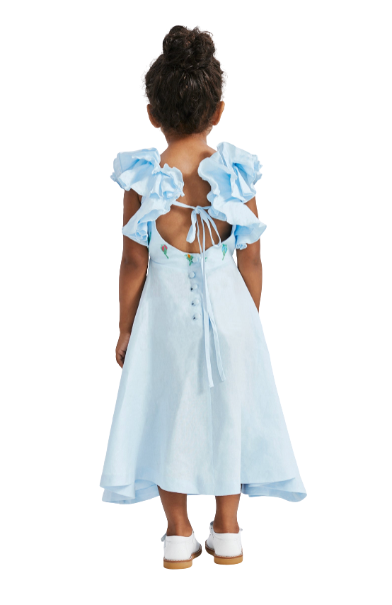 GIRL'S DEMRE DRESS SOMETHING NAVY by Fanm Mon