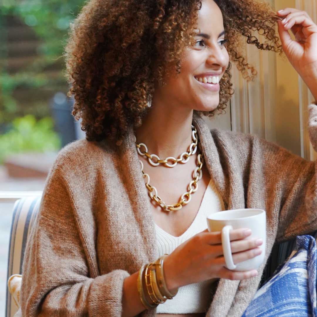 Zahra Set of 3 Stacking Bangle Bracelets by Akola