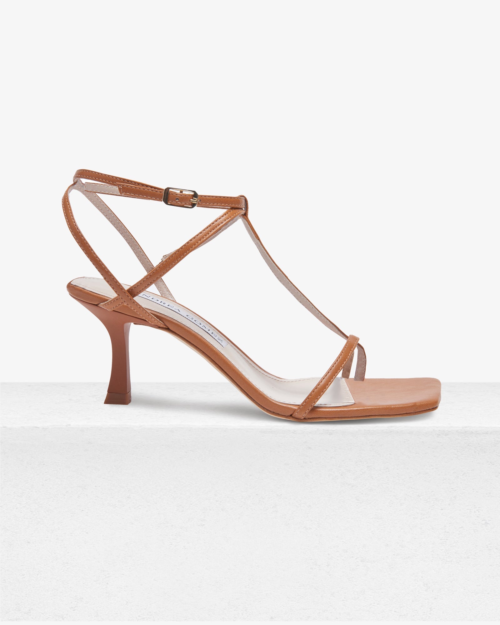 Alana Camel Sandal by Andrea Gomez