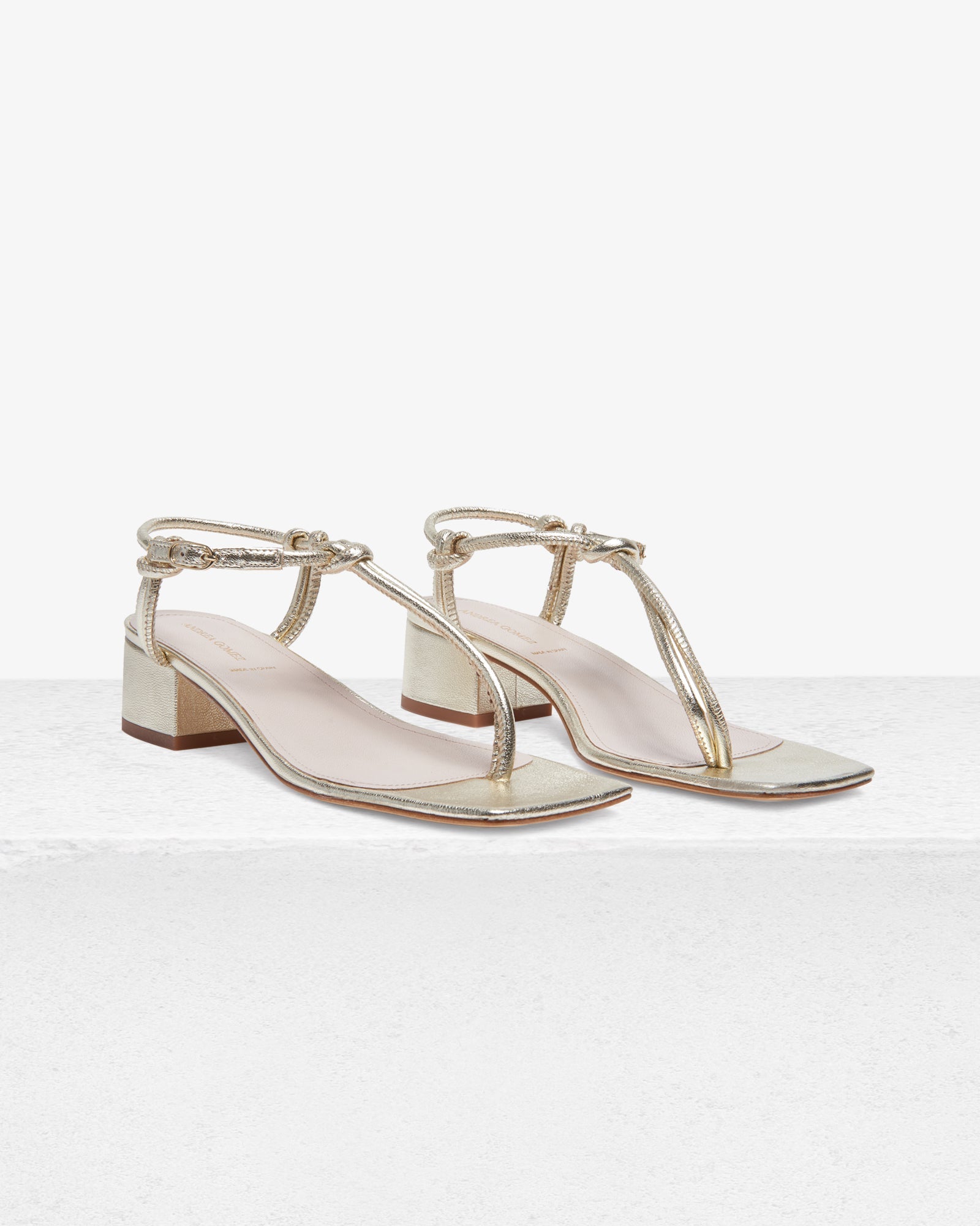 Alexa Gold Sandal by Andrea Gomez