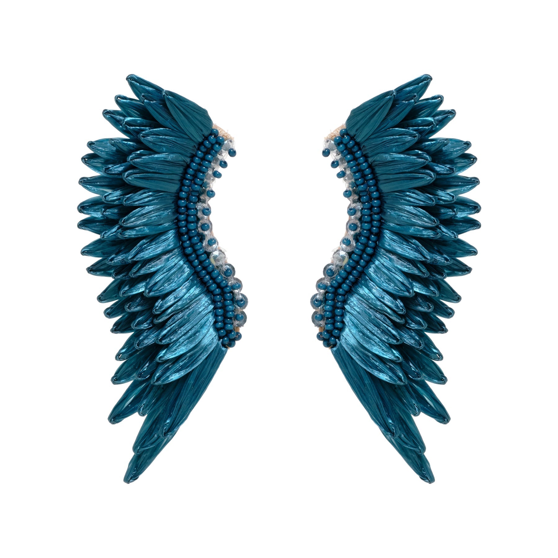 Raffia Midi Madeline Earrings by Mignonne Gavigan
