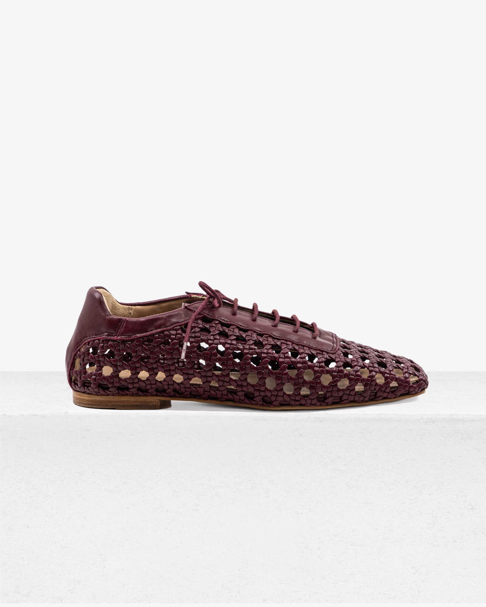 Antonia Burgundy Leather by Andrea Gomez