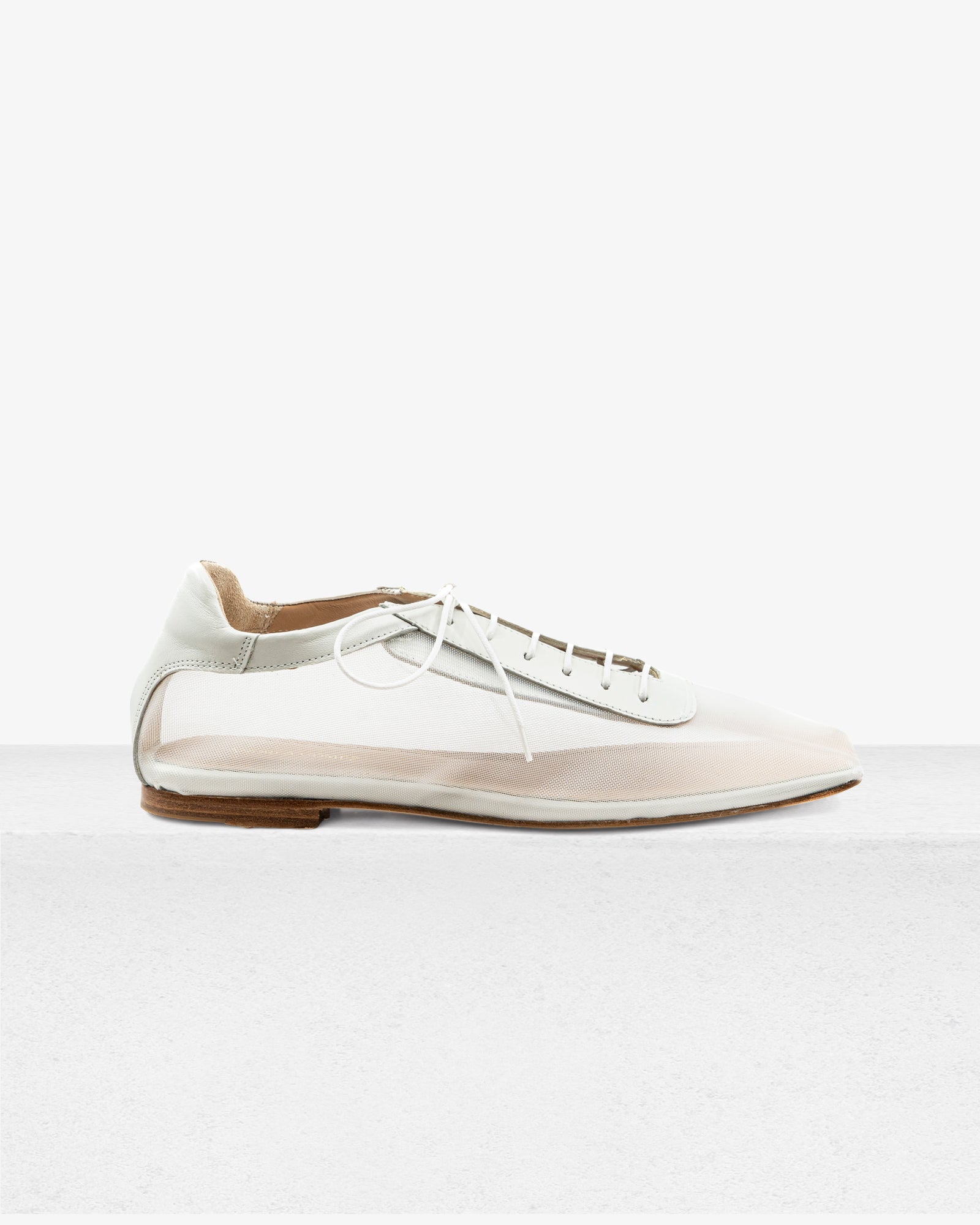 Antonia Clear Mesh White by Andrea Gomez