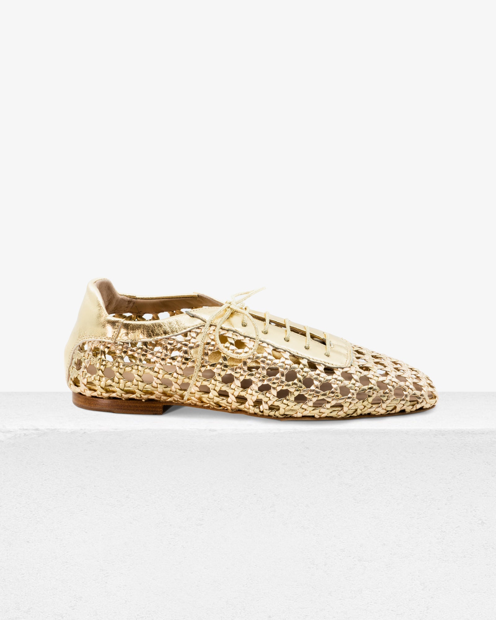 Antonia Gold Leather by Andrea Gomez