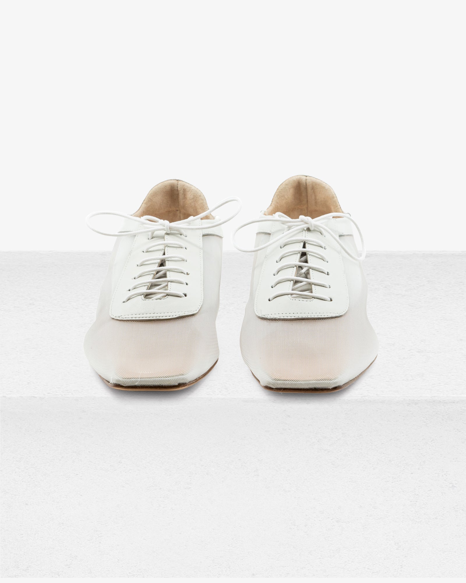 Antonia Clear Mesh White by Andrea Gomez