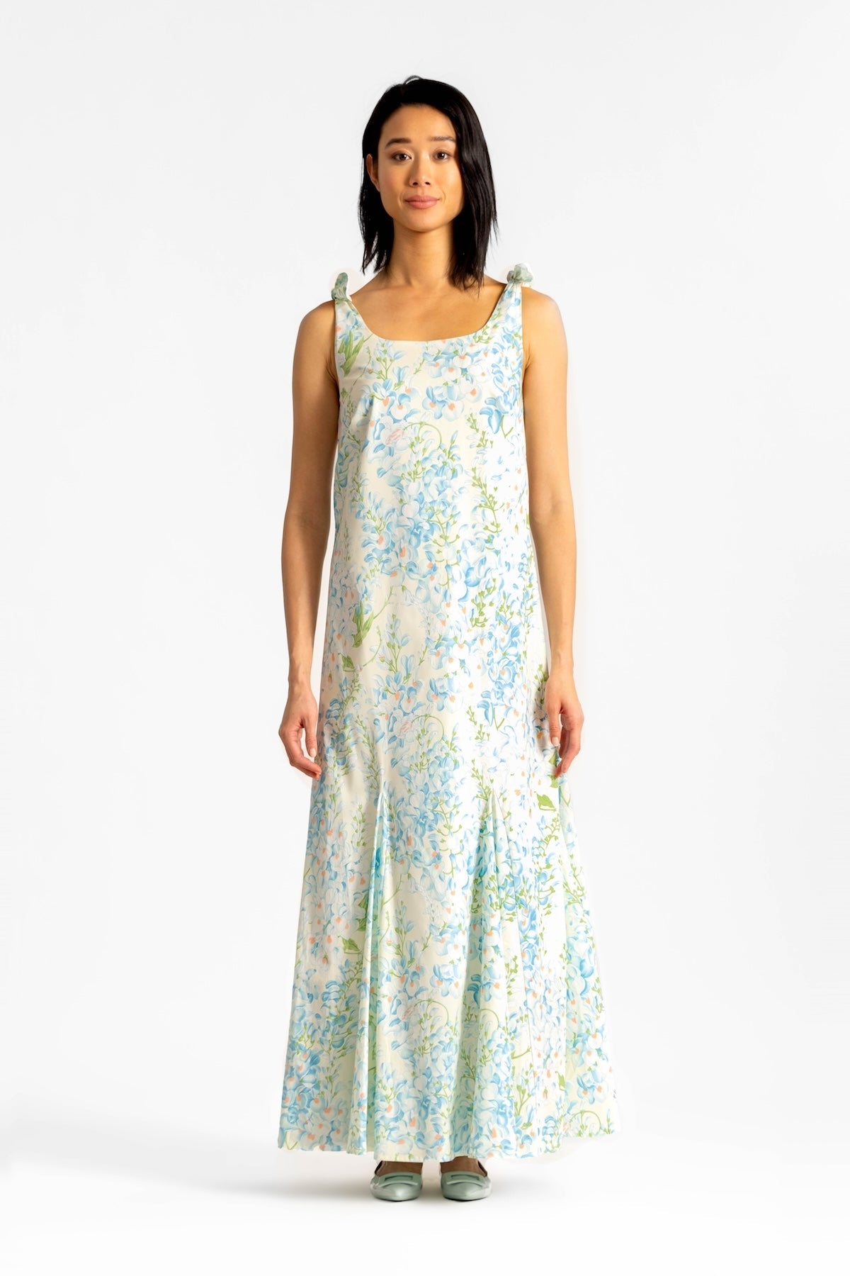 Ashley Blue Wisteria Floral Maxi Dress by Casey Marks
