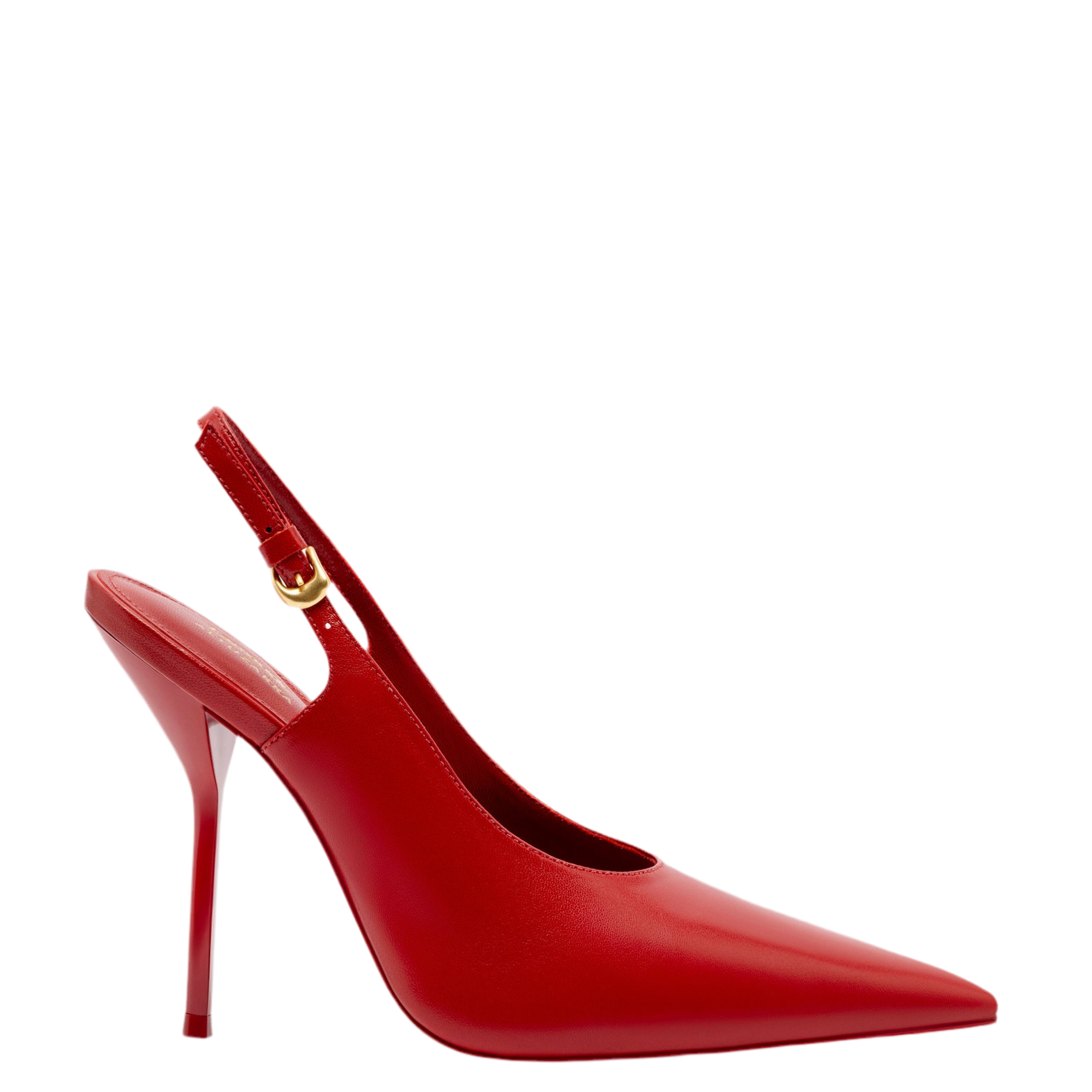 Larroudé x Altuzarra Pump In Blood Red Leather Larroudé