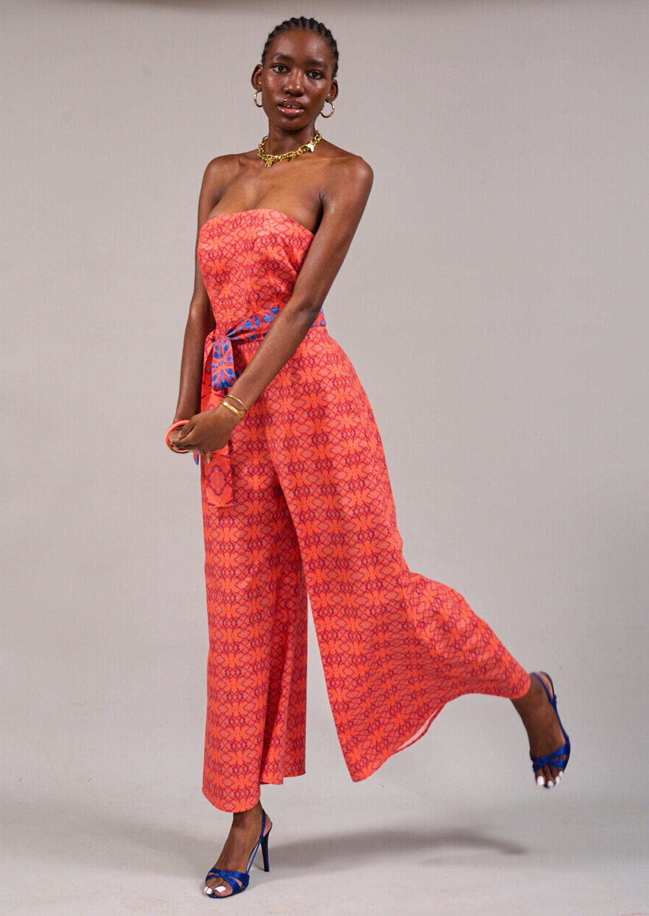 Beau Strapless Jumpsuit by Kahindo