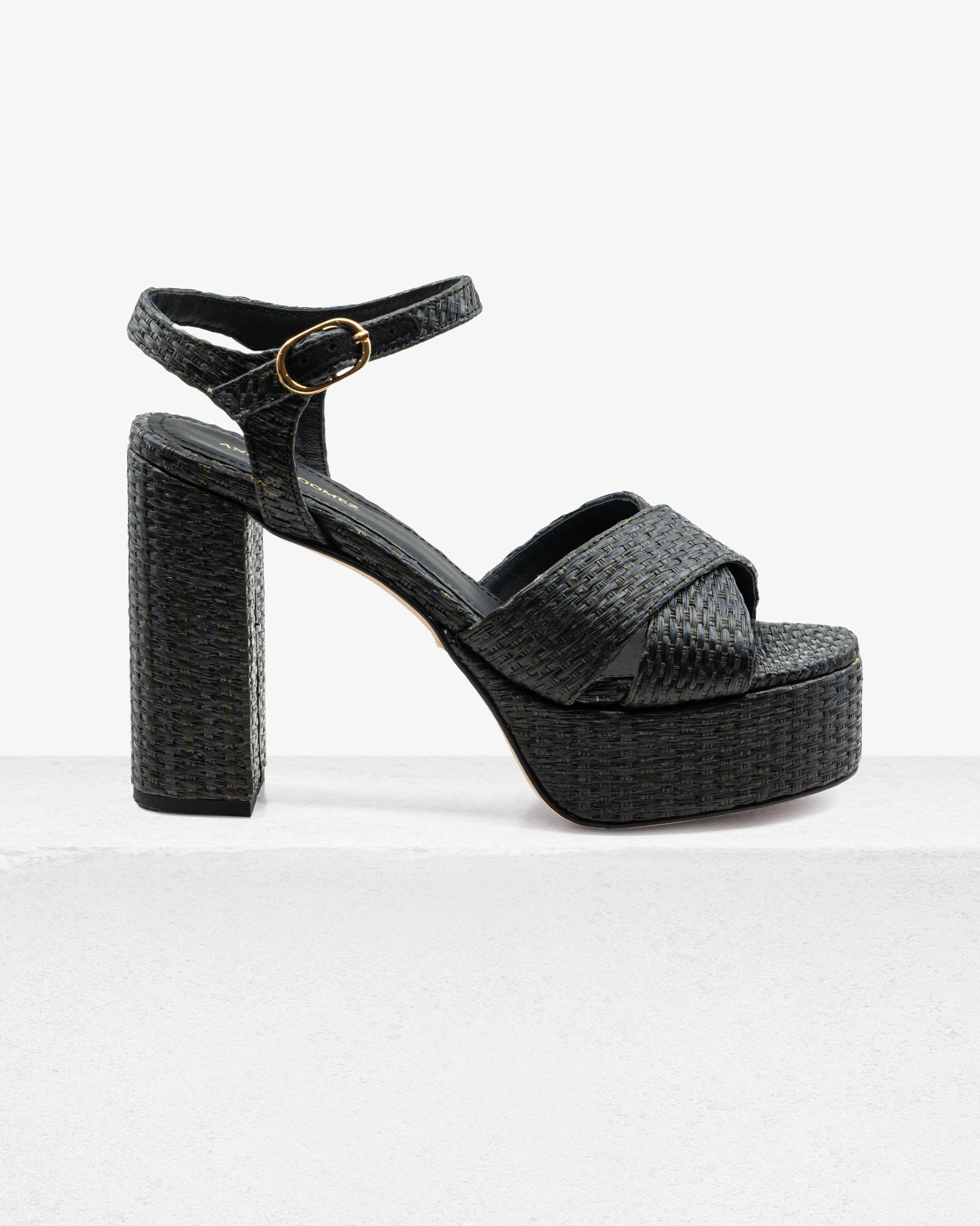 Bella Black Raffia by Andrea Gomez