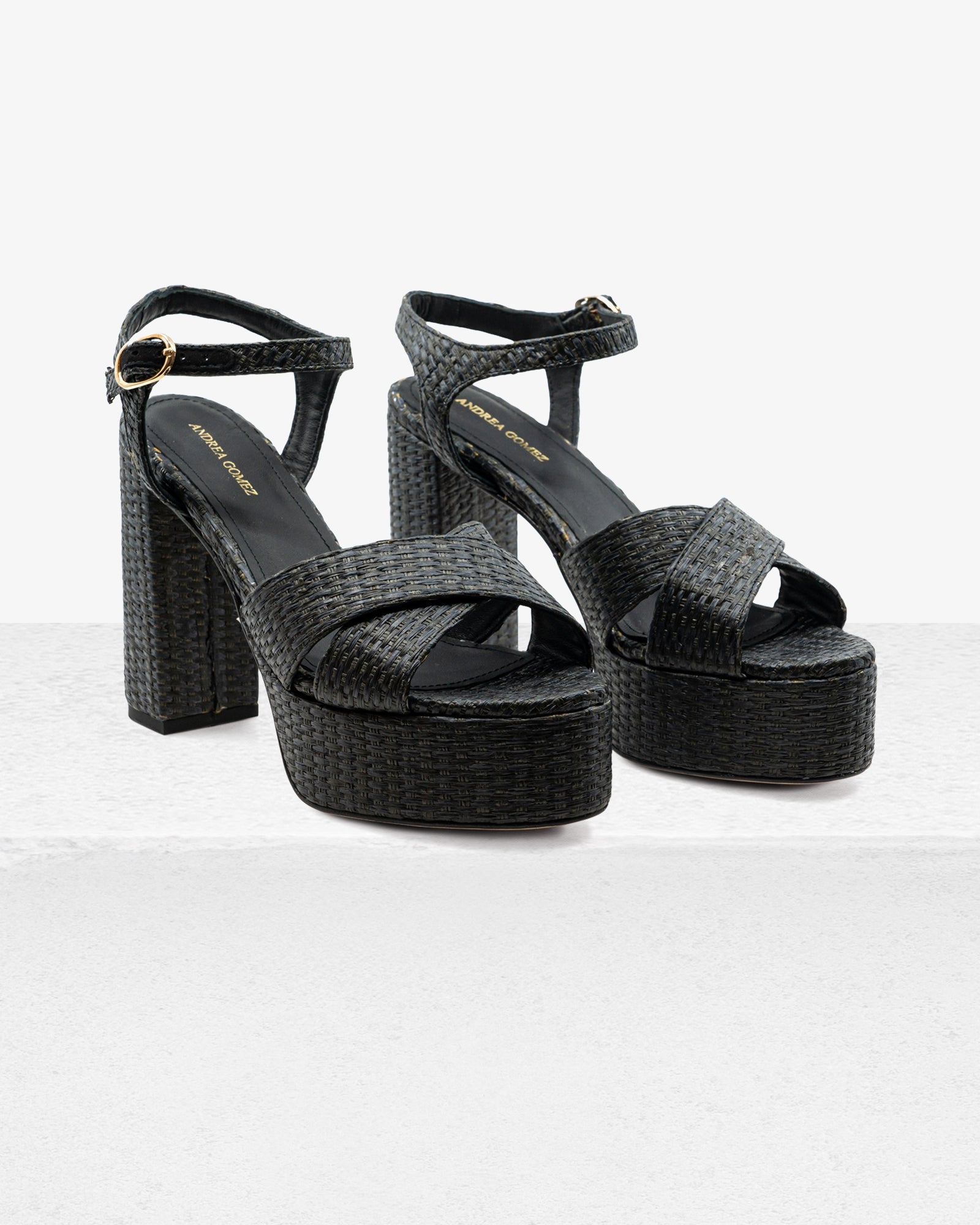 Bella Black Raffia by Andrea Gomez