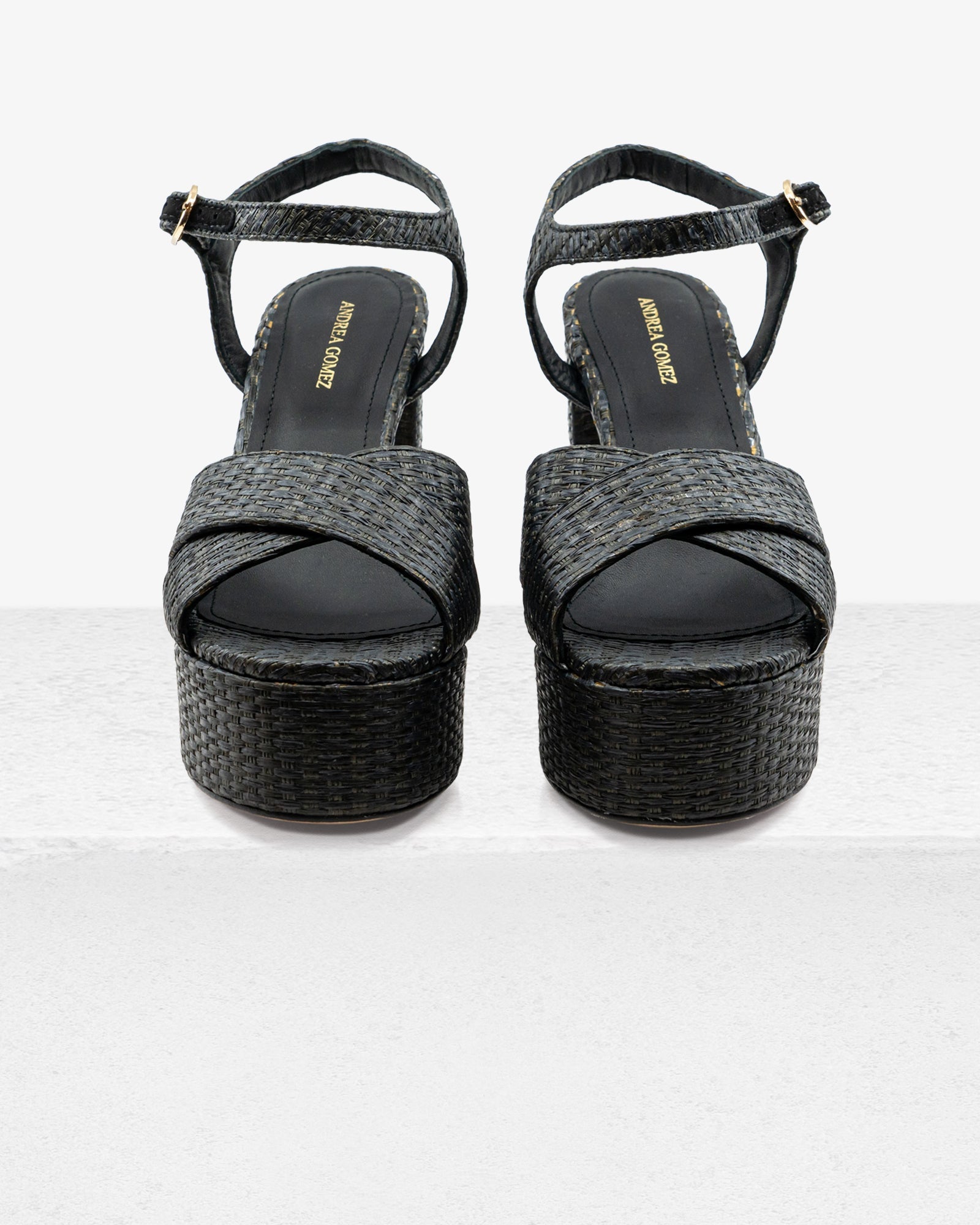 Bella Black Raffia by Andrea Gomez