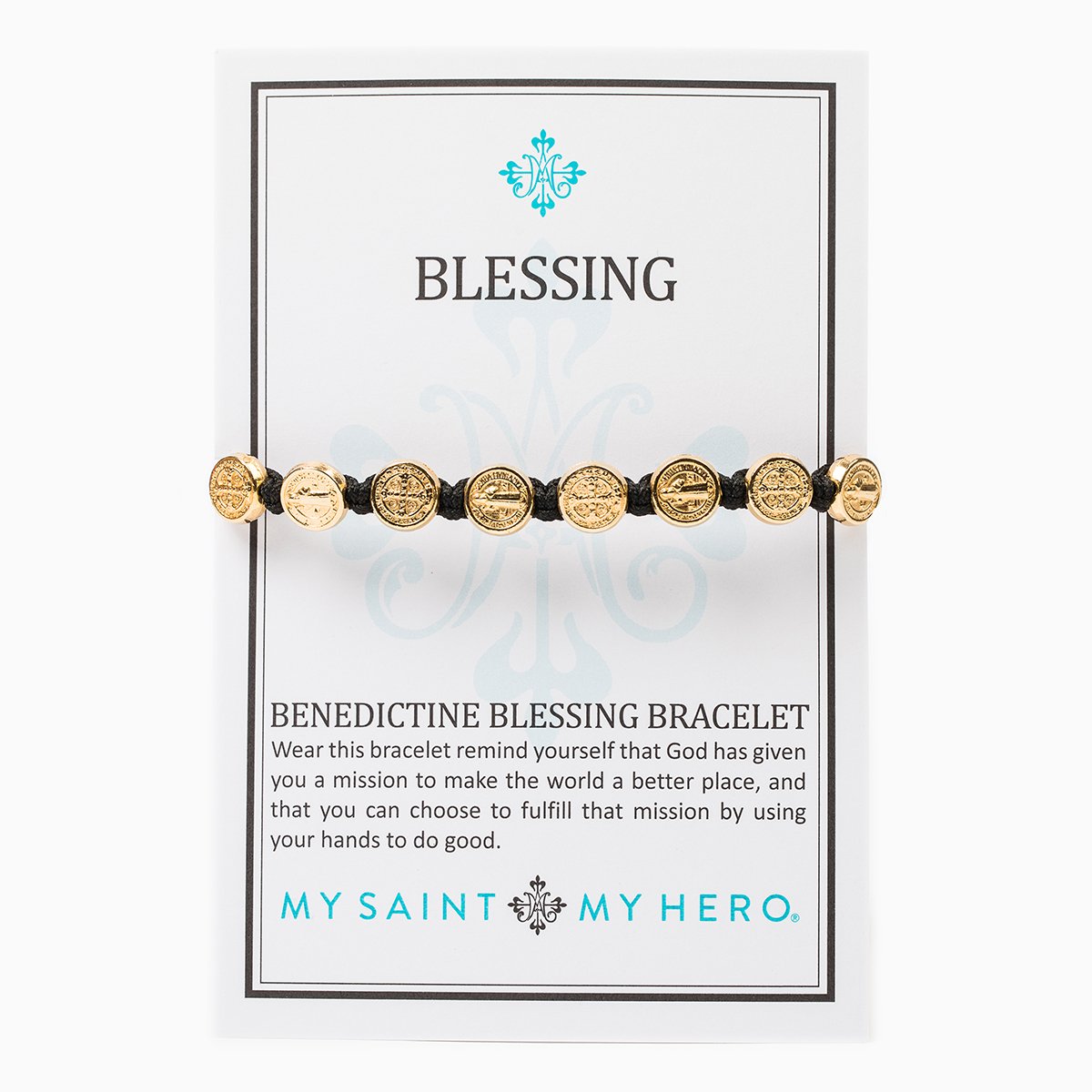 Benedictine Blessing Bracelet - Gold Medals by My Saint My Hero