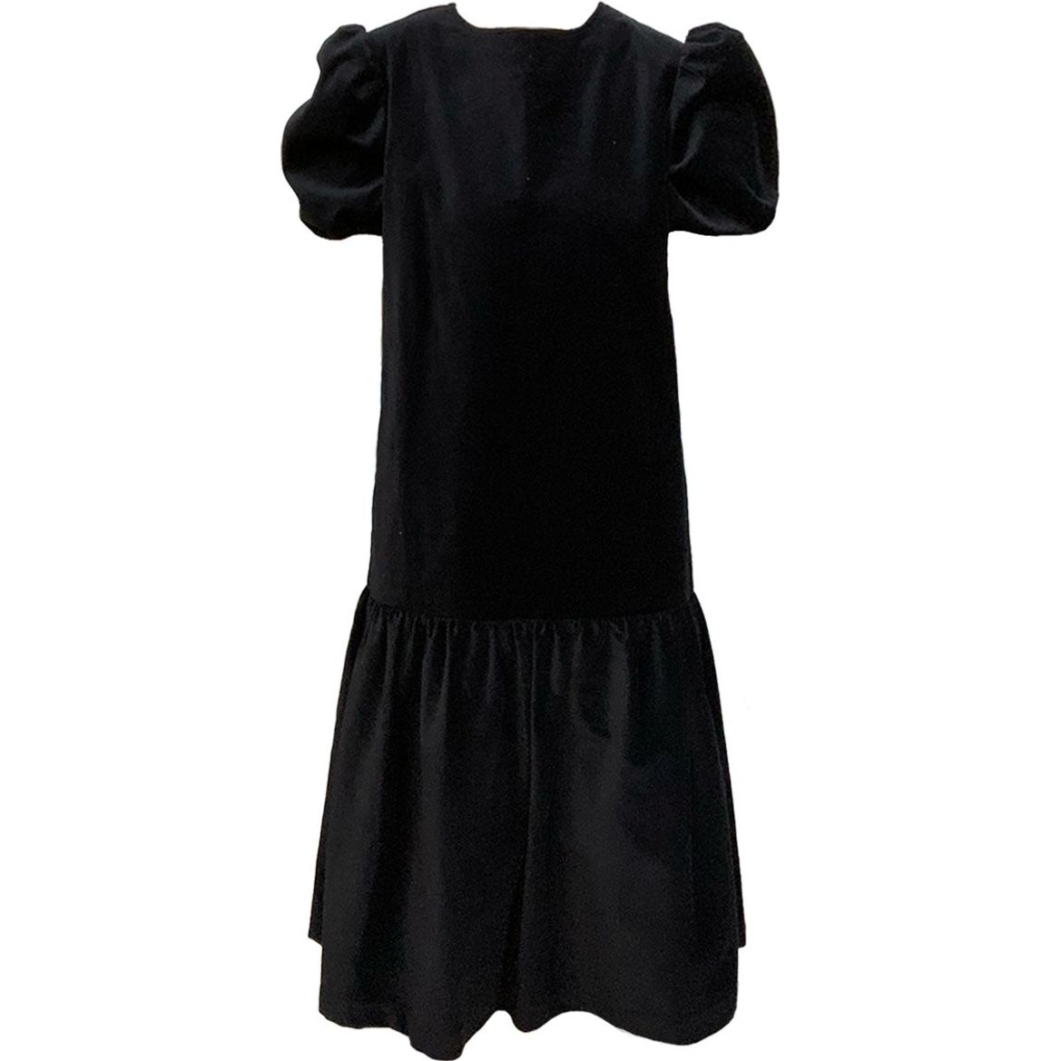 Women's Eugenie Dress in Black Velvet by Casey Marks