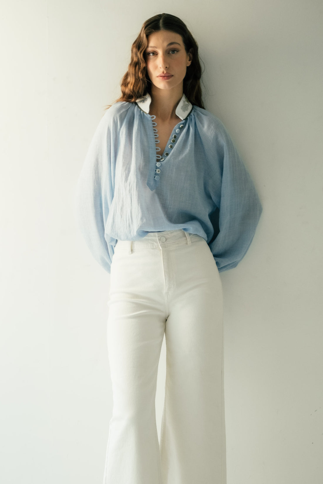 Whispering Ivy Blue Blouse (Copy)