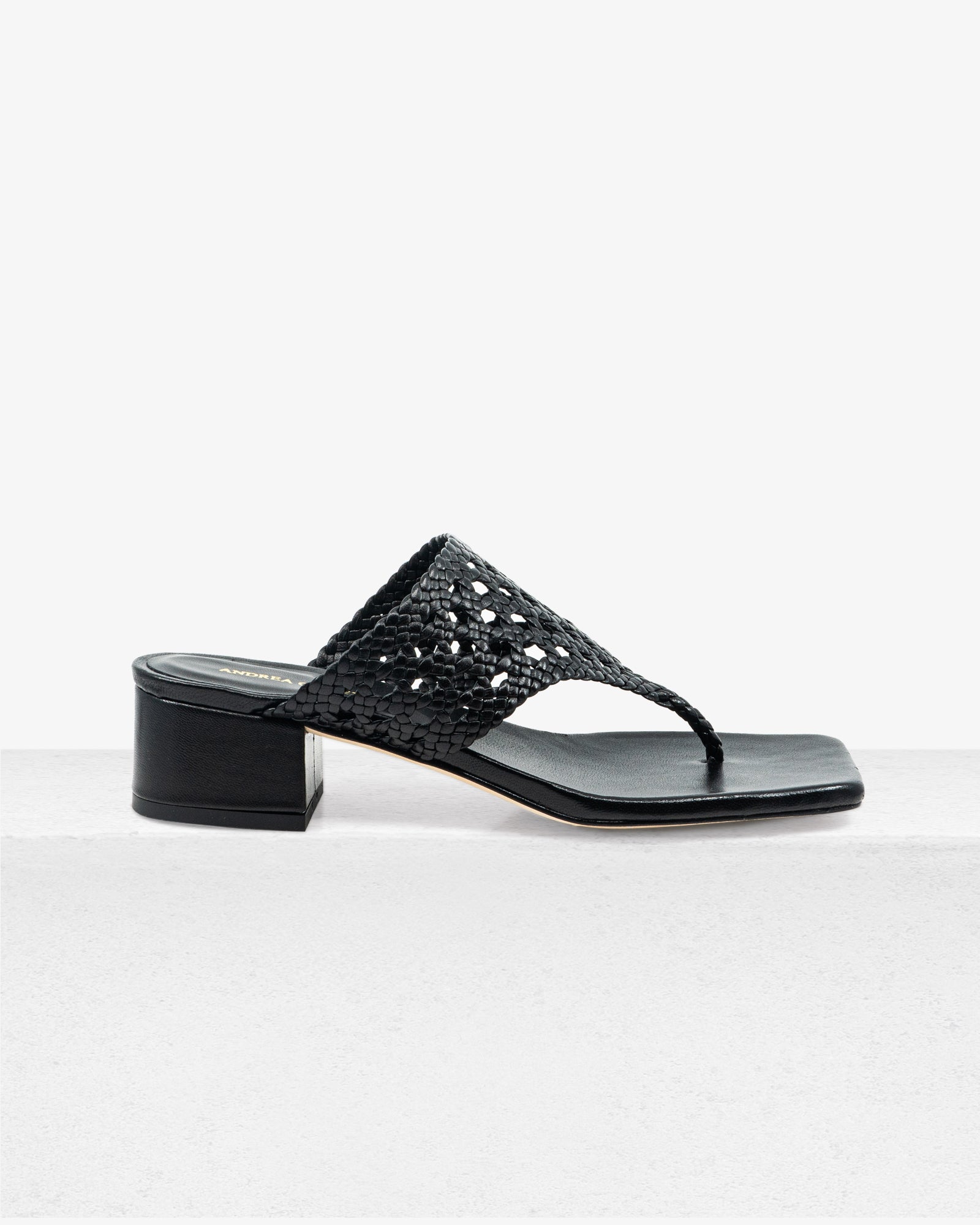 Brenda Black Sandal by Andrea Gomez